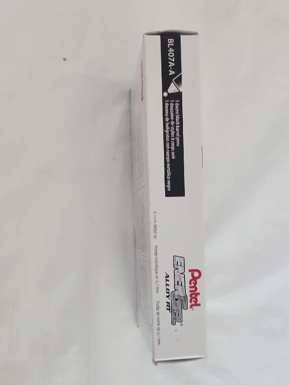 Pens Gel Retractable Rtx Energel Black barrel INK each individual wrapped box 12